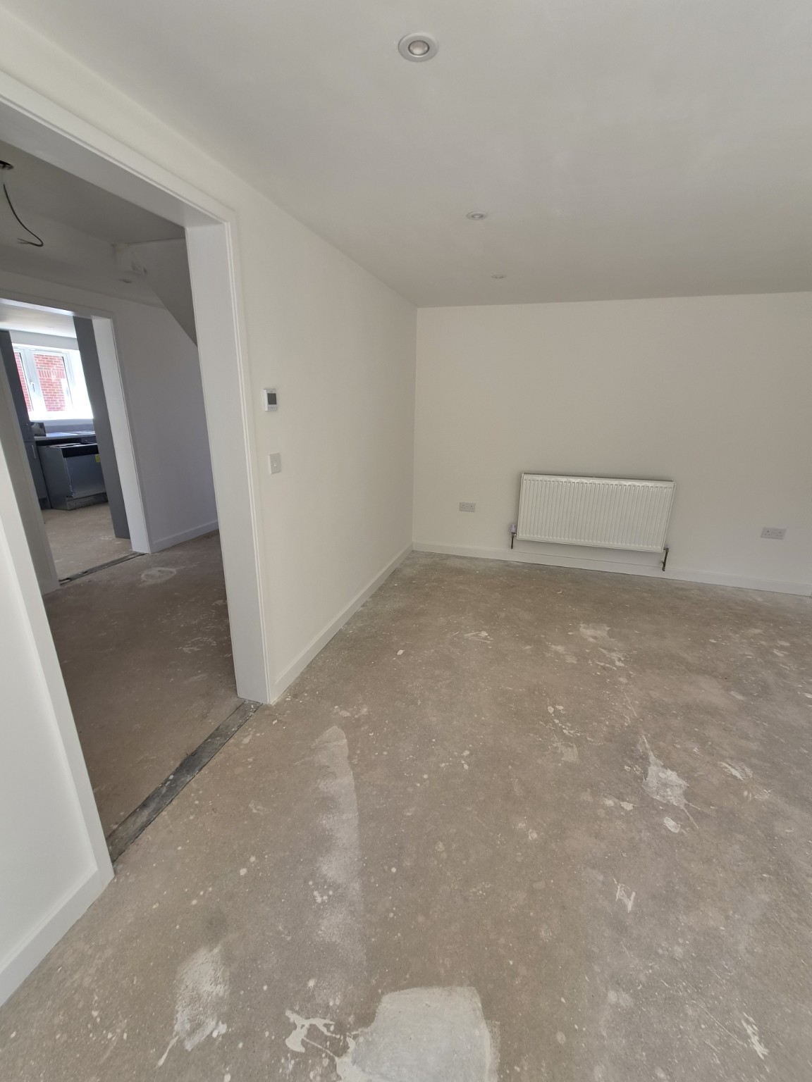 Freshly decorated interior room
